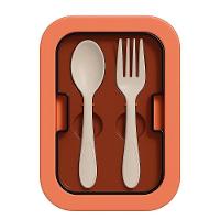 Kit Marmita Com Divisórias E Talheres Terracota - 5