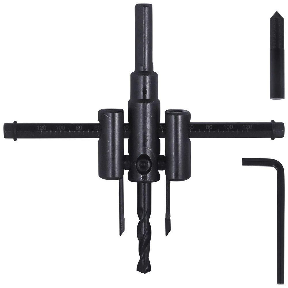 Furador Circular Ajustável 30 - 120 Mm Bailarina Tradestar - 3