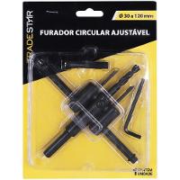 Furador Circular Ajustável 30 - 120 Mm Bailarina Tradestar - 5