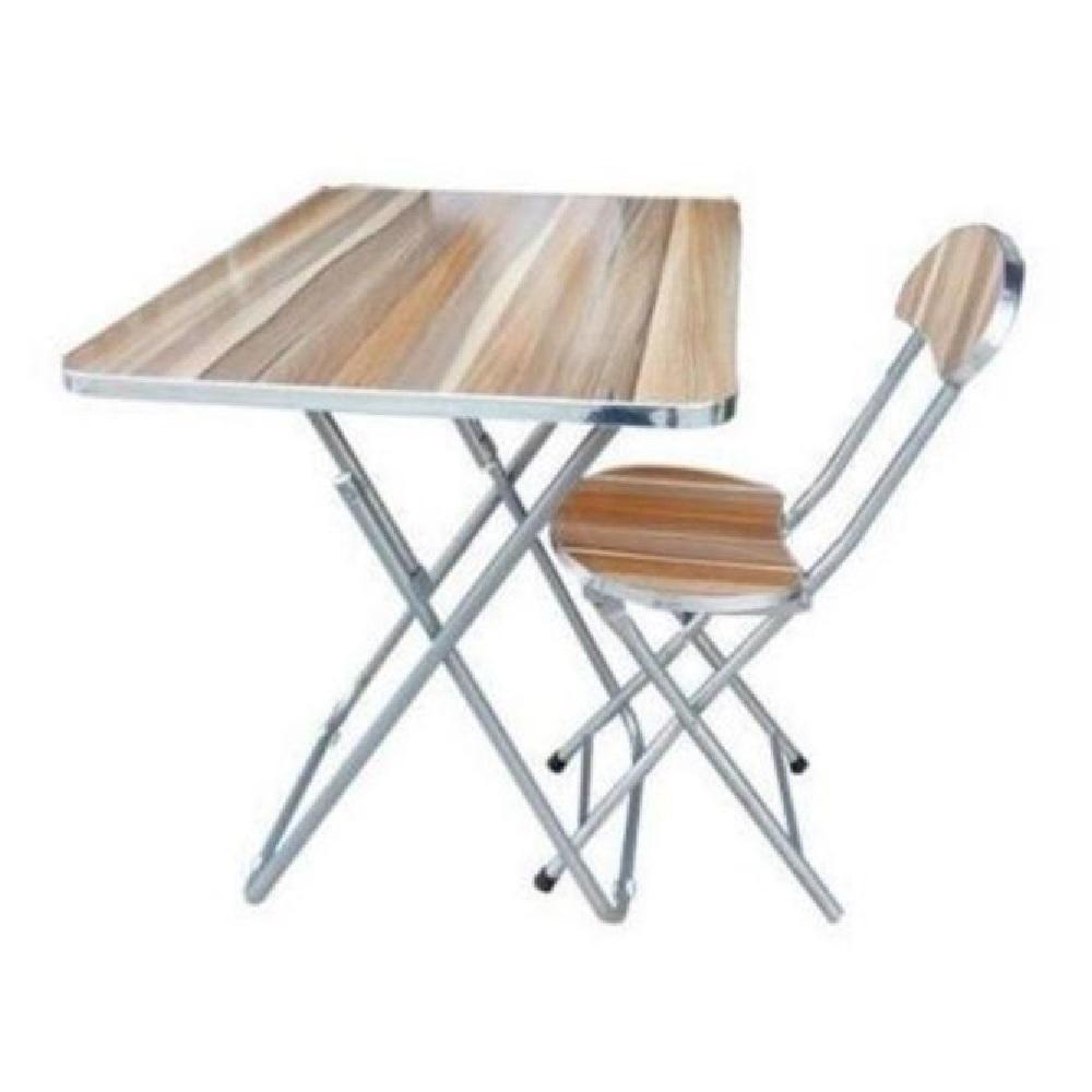 Mesa Portatil Aluminio Madeira Camping Festa Suporte Notebook Dobravel 70x50cm Home Office Multiuso - 2