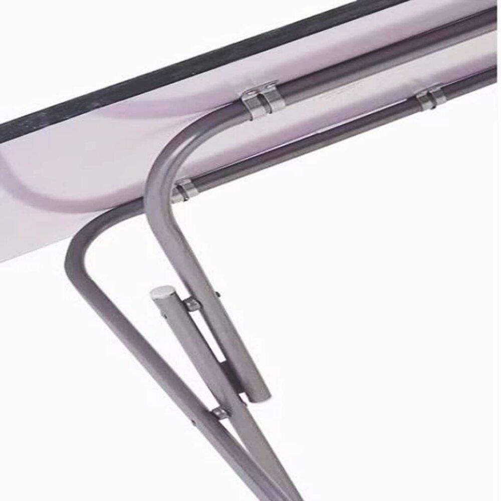 Mesa Portatil Aluminio Madeira Camping Festa Suporte Notebook Dobravel 70x50cm Home Office Multiuso - 4