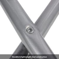 Mesa Portatil Aluminio Madeira Camping Festa Suporte Notebook Dobravel 70x50cm Home Office Multiuso - 5