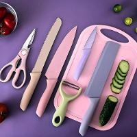 Conjunto Facas 6 Peças Aço Inoxidável Afiadas Cozinha - 6