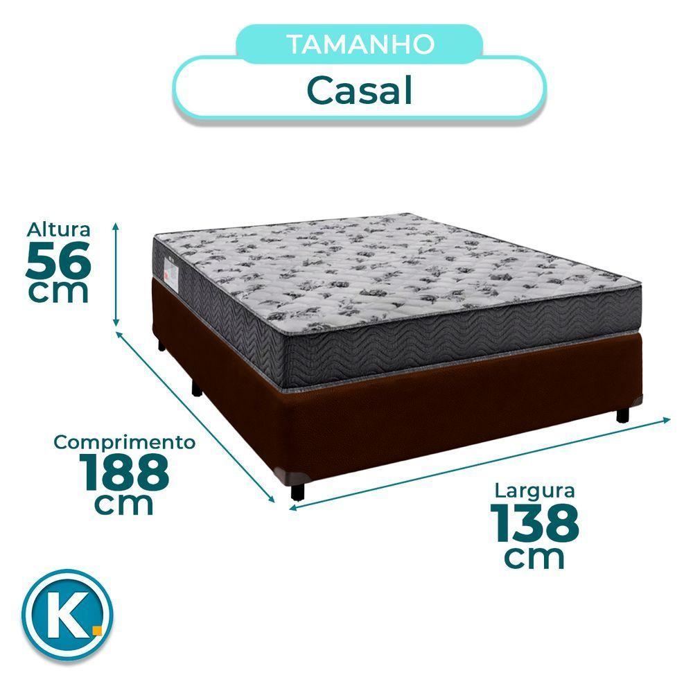 Cama Box + Colchão Casal D33 Iso100 Ortobom - 3