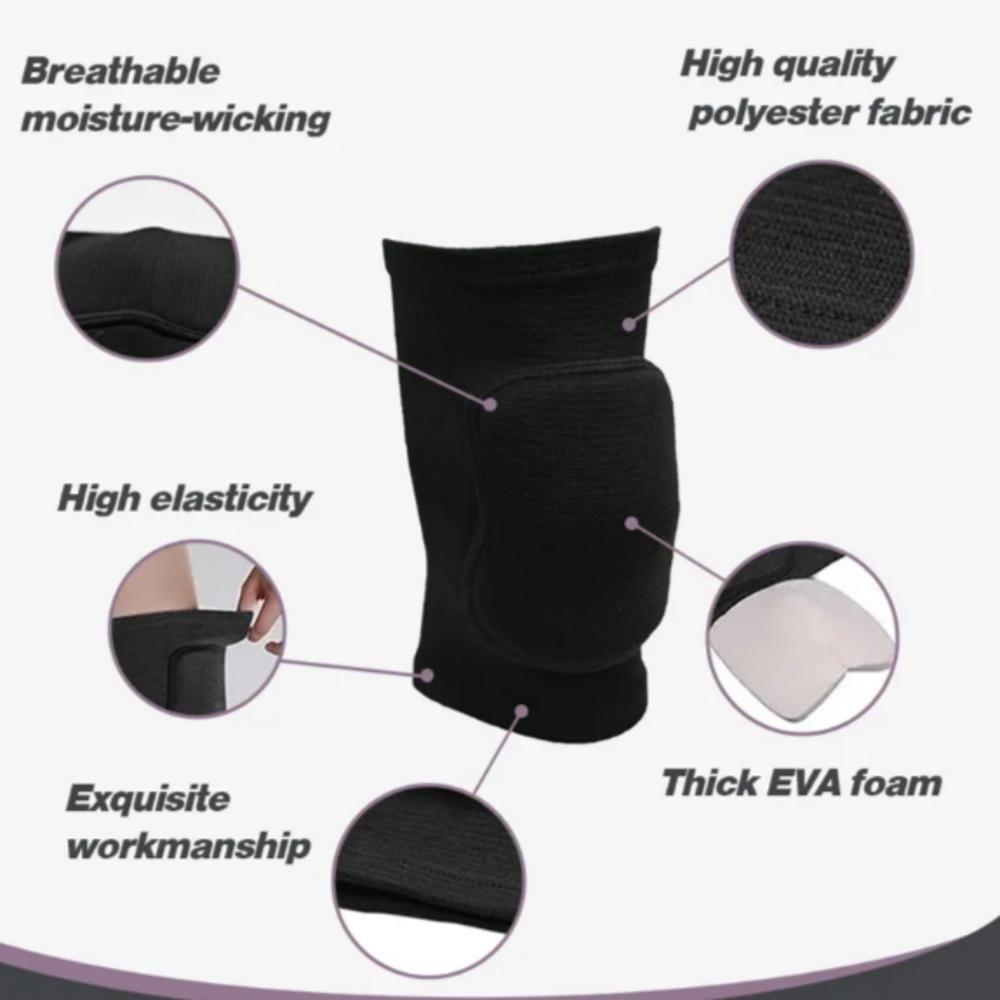 Joelheira Volei Anti Impacto Esportiva Protecao Joelho Goleiro Handebol Grande Proteção Esportes - 2