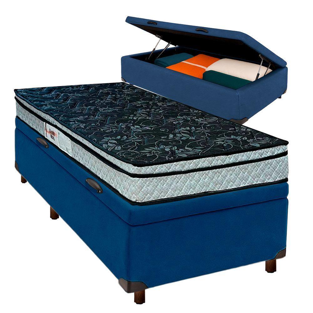 Colchão Solteiro D28 + Bau Blindado - Conforto Paropas - 1