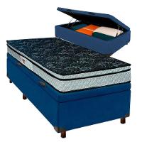 Colchão Solteiro D28 + Bau Blindado - Conforto Paropas - 1