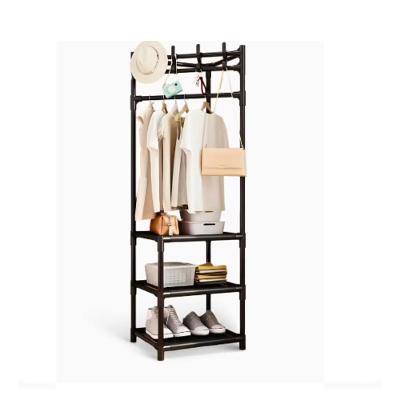 Armario Organizador Rack Canto Cabides Roupas Portatil Dobravel Aberto Arara Sapateira