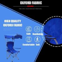 Cadeira Com Guarda Sol Pesca Praia Camping Banqueta Dobravel Grande Porta Copo Diretor 2 Em 1 - 6