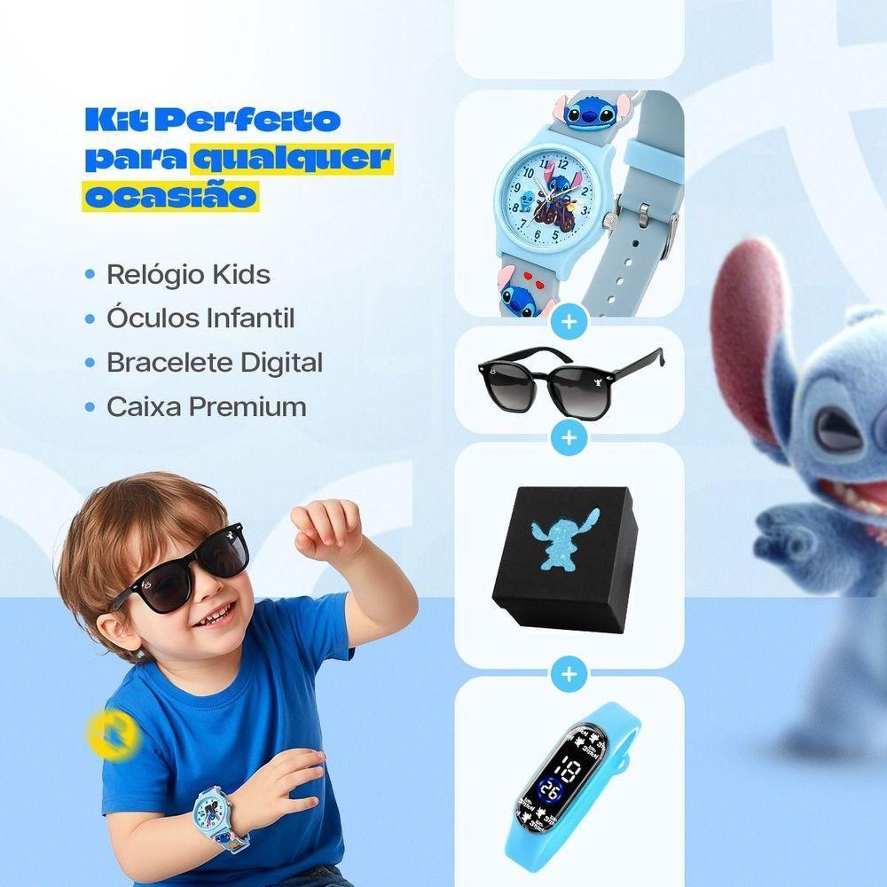 Relogio Led Digital Infantil Azul Crianca Pulseira Ajustavel Qualidade Premium Presente Silicone - 2