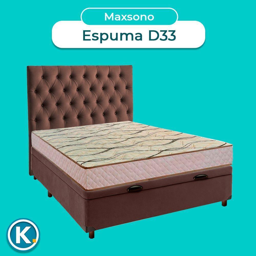 Kit Cama Box Bau + Cabeceira + Colchão Casal D33 - Maxsono - Paropas - 4