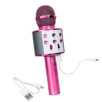 Microfone Karaokê Bluetooth Portátil Infantil Sem Fio Alto-falante Show Festa Escola Youtuber Roxo - 5