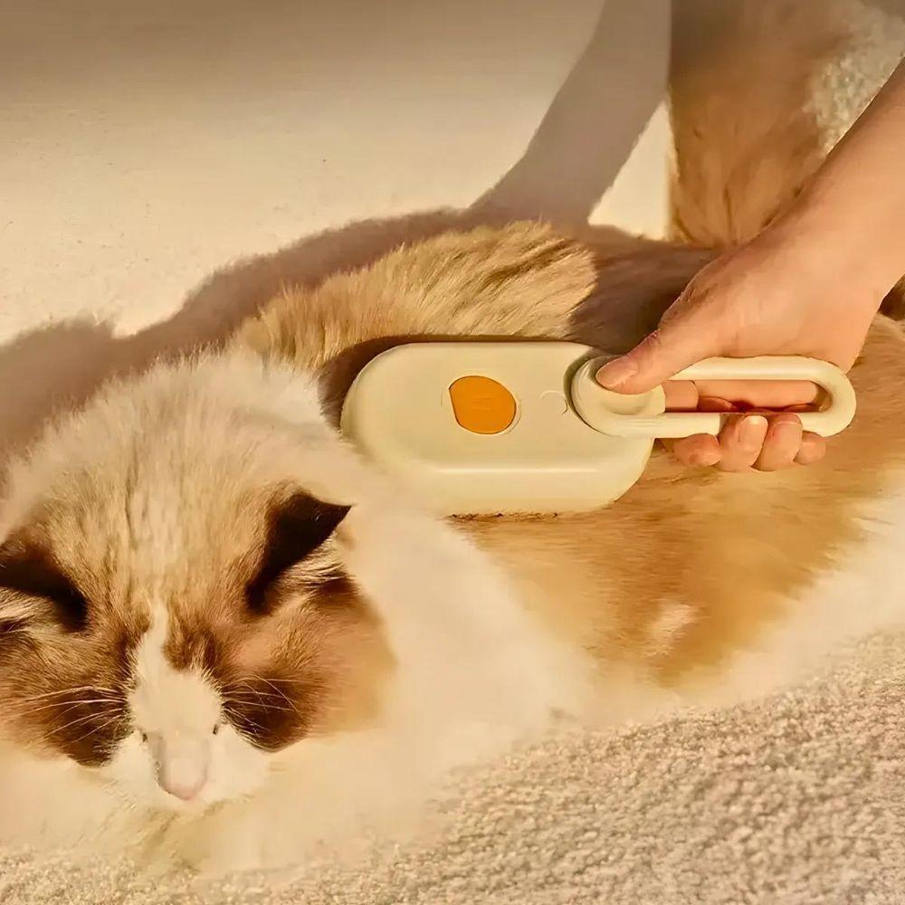 Escova Autolimpante 3 Em 1 Pets A Vapor Com Spray - 3