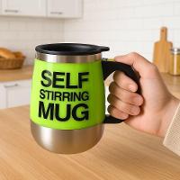 Caneca Mixer Elétrica Portátil Copo Automática 400ml Shake Whey Café Bebidas Achocolatado Mexedora