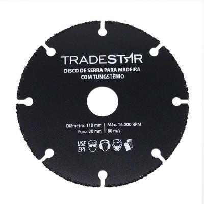 Disco Tungstenio 110 Mm Para Madeira Furo 20 Mm Tradestar