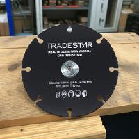 Disco Tungstenio 110 Mm Para Madeira Furo 20 Mm Tradestar - 6