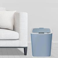 Cesto Lixo Inteligente Sensor Lixeira Automática 14 Litros Cozinha Banheiro Portátil Touch Azul - 2