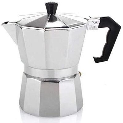 Cafeteira Italiana 3 Xicaras Express Moka Chaleira Luxo Elegante Aluminio Manual Profissional