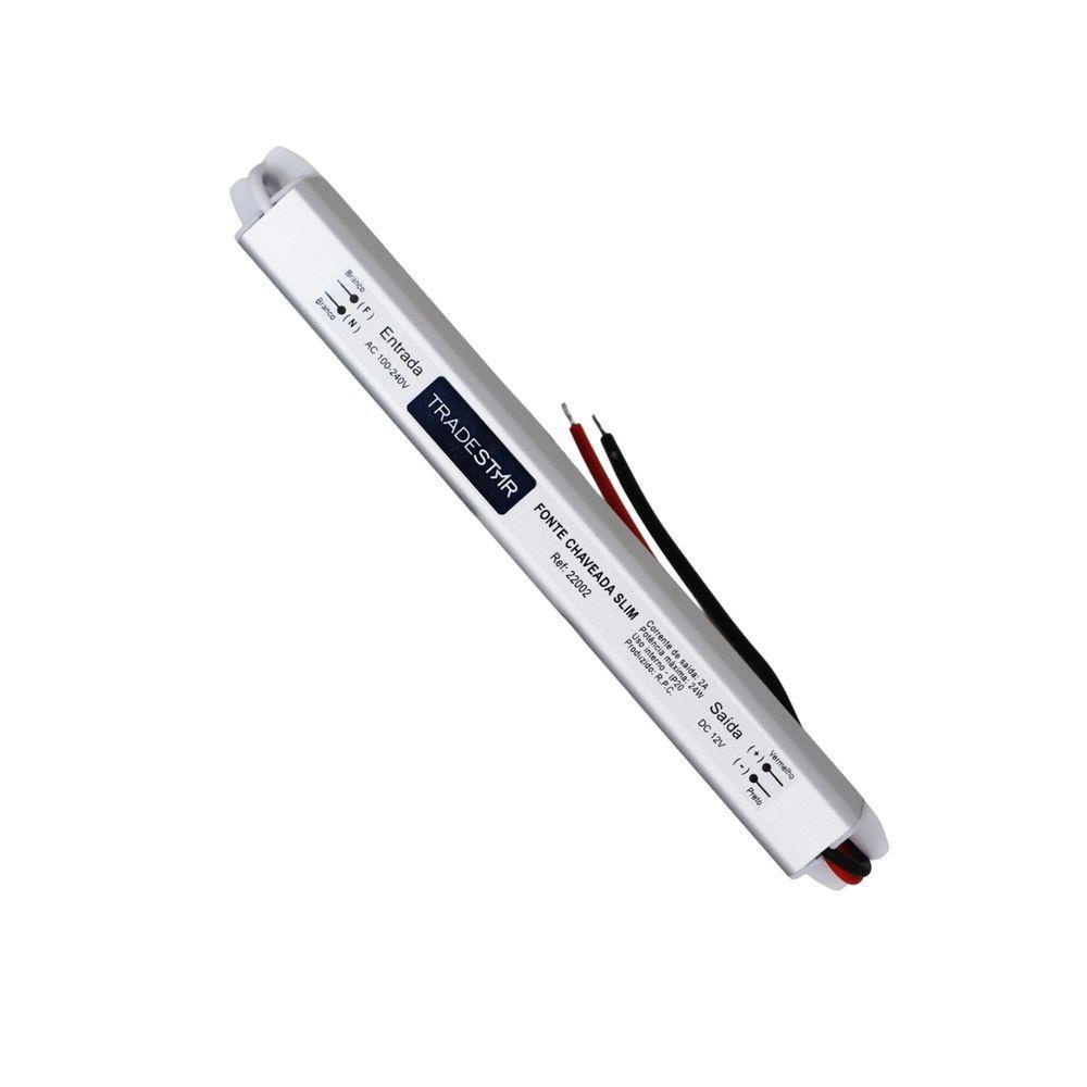 Fonte Led Slim 24w 2a 12v Tradestar - 1