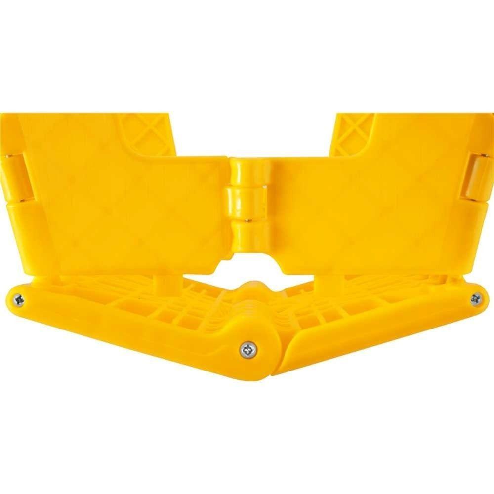 Banqueta Plástica Dobrável Amarela Altura 220 Mm Vonder - 2