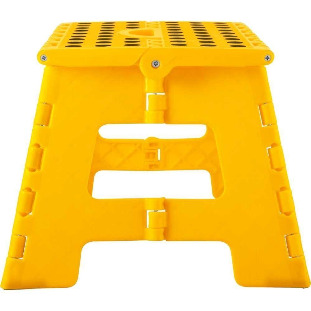 Banqueta Plástica Dobrável Amarela Altura 220 Mm Vonder - 7