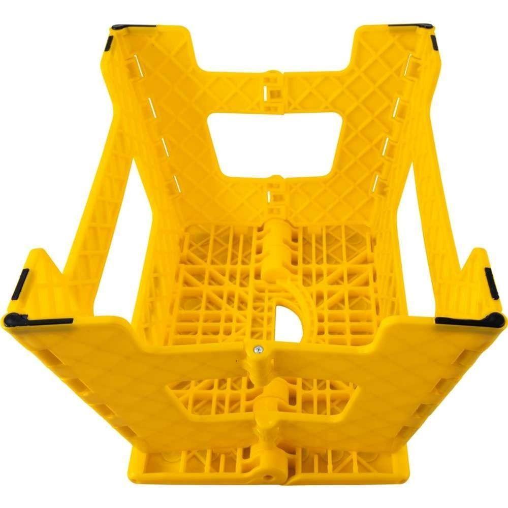 Banqueta Plástica Dobrável Amarela Altura 220 Mm Vonder - 8