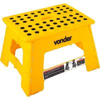 Banqueta Plástica Dobrável Amarela Altura 220 Mm Vonder - 1