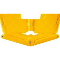 Banqueta Plástica Dobrável Amarela Altura 220 Mm Vonder - 2