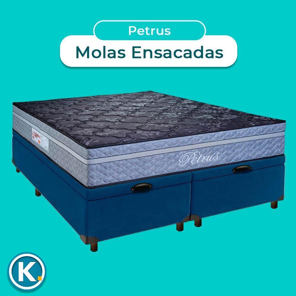 Colchão Queen Molas Ensacadas + Bau Blindado - Petrus Paropas - 4