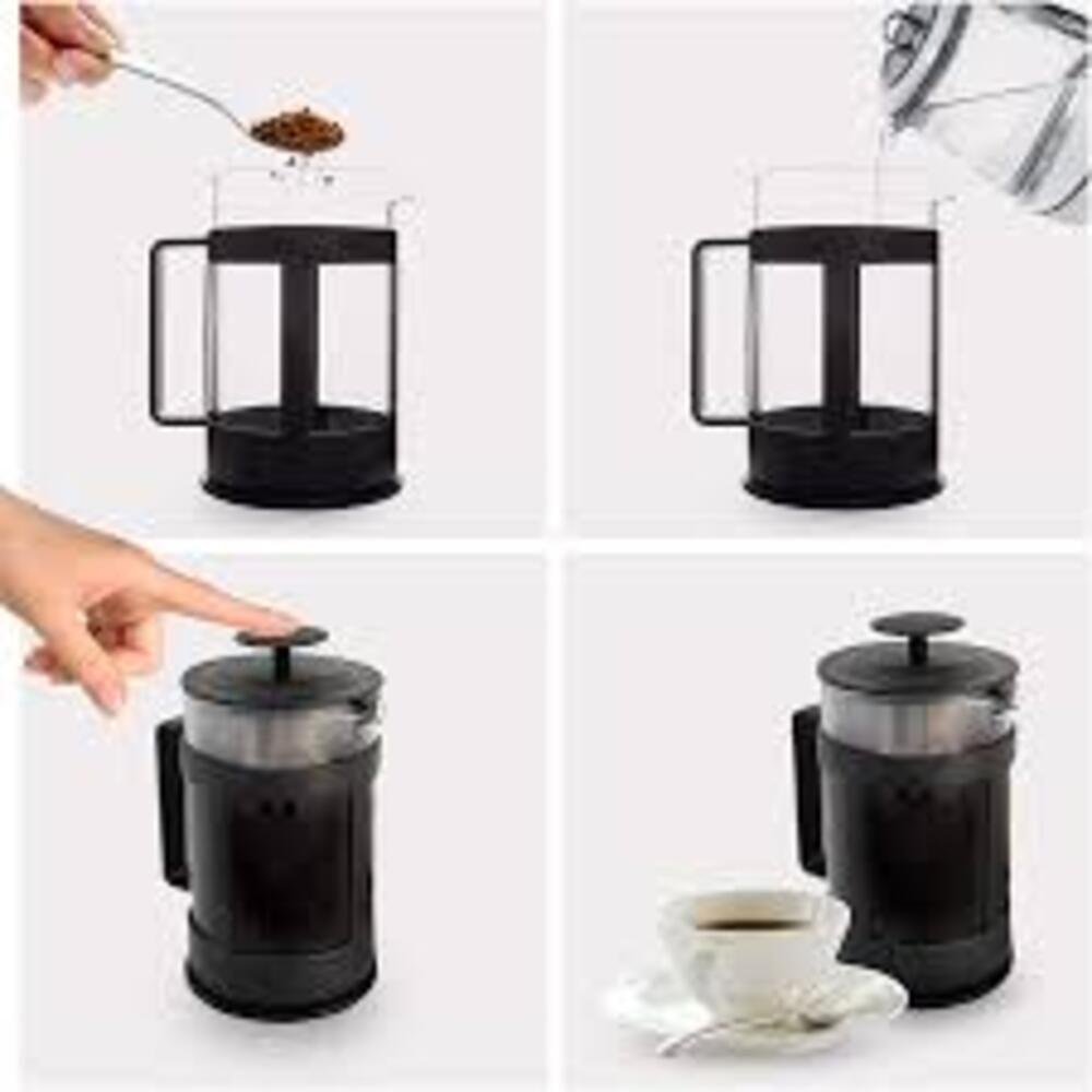 Cafeteira Prensa Francesa 800ml Chaleira Grande Em Vidro Cremeira Bule Cha Cafe Leite French Press - 5