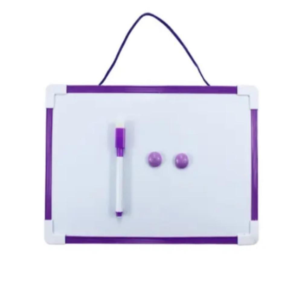 Lousa Quadro Branco Magnetico Completa Caneta Apagador 30x20cm Porta Recados Anotacoes Casa - 1