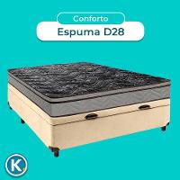 Conjunto Cama Box Bau Blindado Casal + Colchão D28 Conforto Paropas - 5