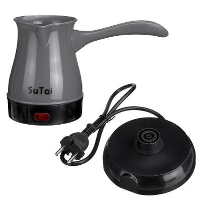 Cafeteira Elétrica 600w Máquina Café Expresso Europeu Turco Aquecedor Água Cinza 220V