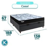 Colchão Casal Molas Ensacadas + Bau Blindado - Life Gold Paropas - 3