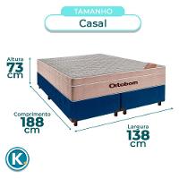 Conjunto Cama Box Blindado Casal + Colchão Molas Ensacadas Airtech Ortobom - 3