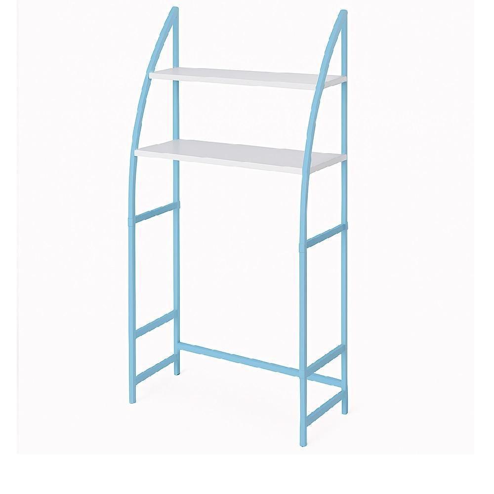 Estante Rack Organizadora Multiuso 3 Prateleiras Lavanderia Banheiro Cozinha Portátil Azul - 3