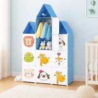 Guarda Roupa Castelo Infantil Armario Organizador Brinquedos Roupas Sapateira 13 Nichos Prateleiras