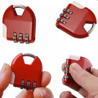 Cadeado Segredo Senha Tsa Ajustavel Antifurto Portatil Mala Mochila Armario Aeroporto Viagem Leve - 3