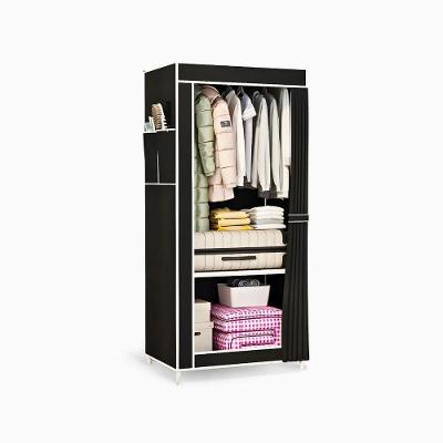 Guarda Roupa Closet Dobrável Organizador Com Capa Tecido