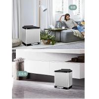 Lixeira Tripla Coleta Seletiva Inox 30 Litros Gigante 3 Cestos Lixo Cozinha Escritorio 3 Em 1 - 3