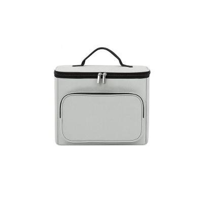 Bolsa Térmica Média Portátil Pratica Marmita Azul
