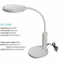 Lupa Led Profissional Mesa Bancada Luminaria Estetica Clip 2 Em 1 Iluminacao Eletronica Lente - 2
