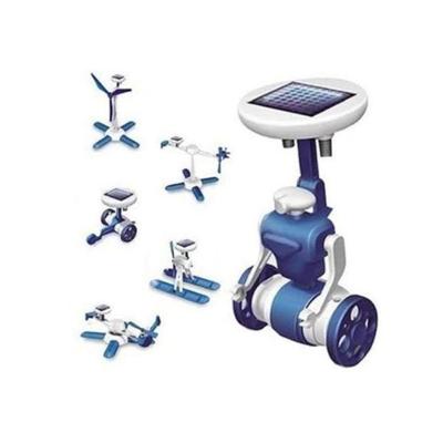 Kit Robo Solar 6 Em 1 Robotica Brinquedo Montar Helicoptero Dinossauro Educativo Placa Energia