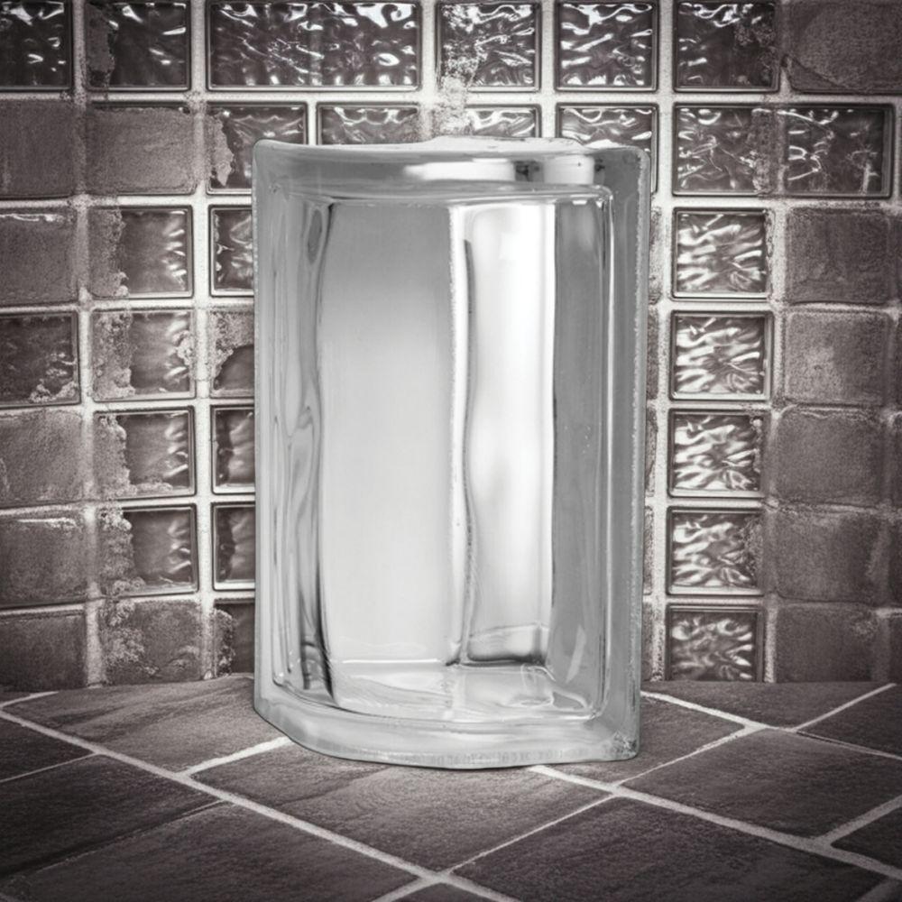 Tijolo De Vidro 19 X 19 X 8 Cm Translúcido Canto 08 Unidades Tradestar - 6