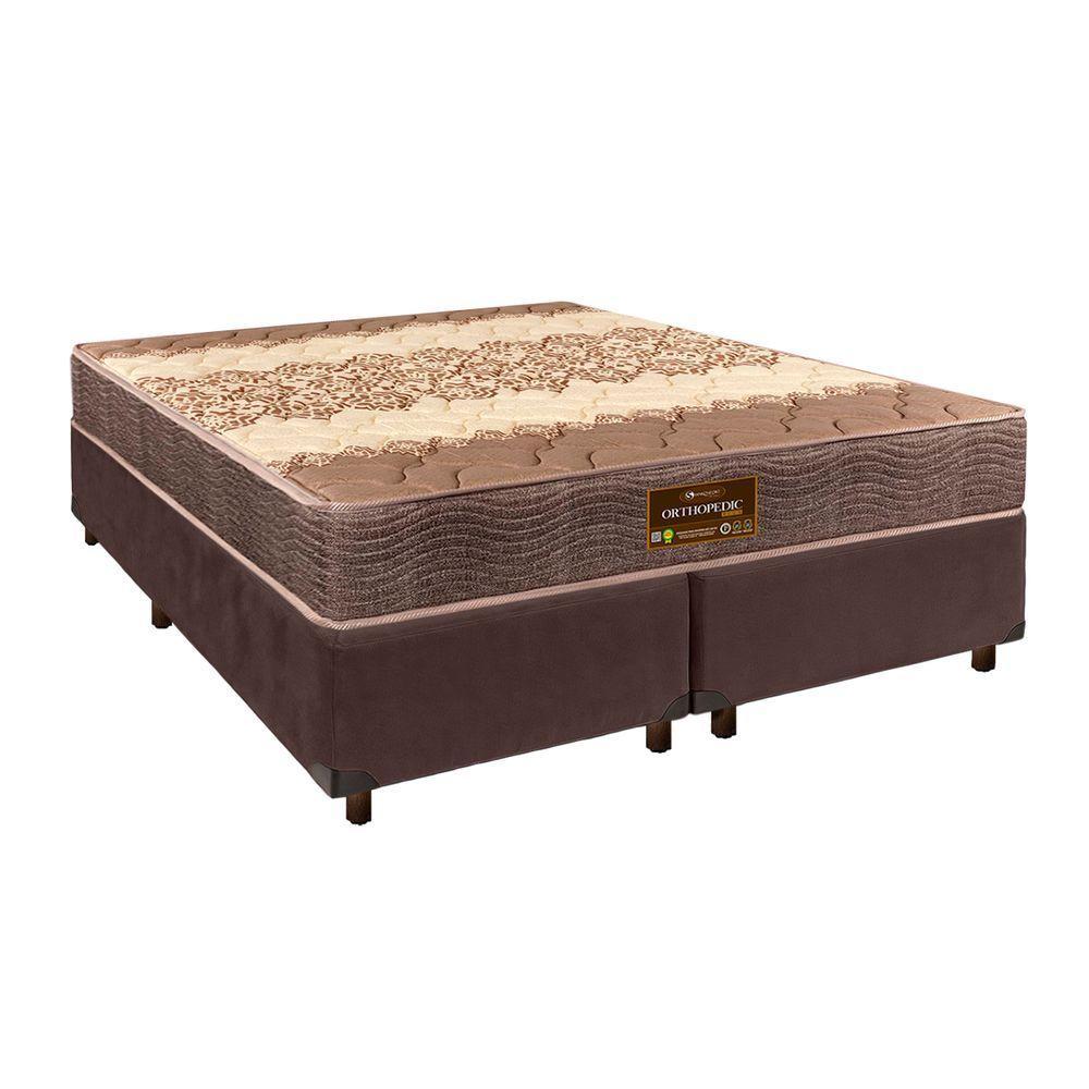 Conjunto Cama Box Blindado Casal + Colchão D26 Ortophedic Sankonfort - 1