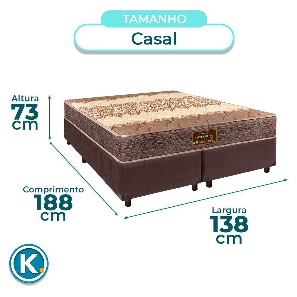 Conjunto Cama Box Blindado Casal + Colchão D26 Ortophedic Sankonfort - 3
