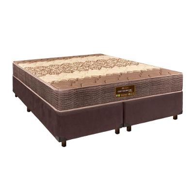 Conjunto Cama Box Blindado Casal + Colchão D26 Ortophedic Sankonfort