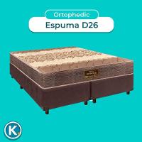 Conjunto Cama Box Blindado Casal + Colchão D26 Ortophedic Sankonfort
