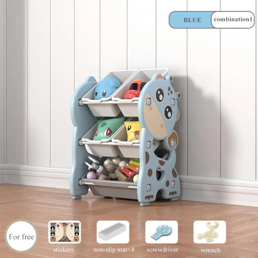 Caixa Organizadora Infantil Estante Brinquedos Bau Quarto Bebe Multiuso Porta Treco Armario Azul - 4