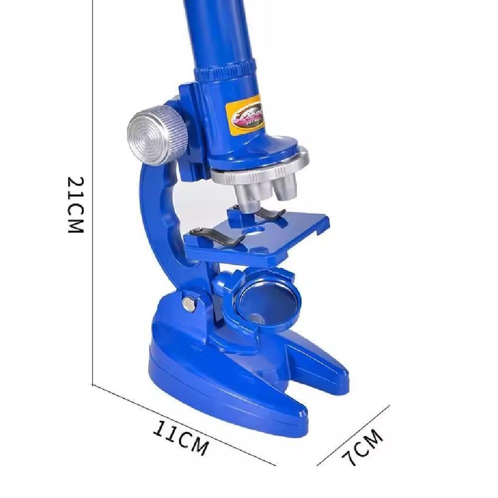 Microscopio Mesa Infantil Kit Laboratorio Pedagogico Com Ampliação Ate 450x Led Cientista Acessorios - 5